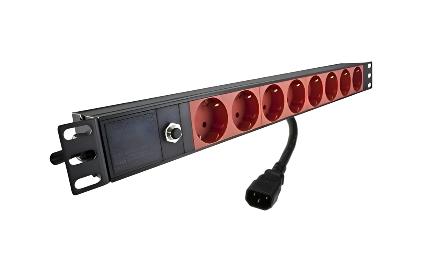 Power delilnik UPS C14 Red 8x 230V 19"