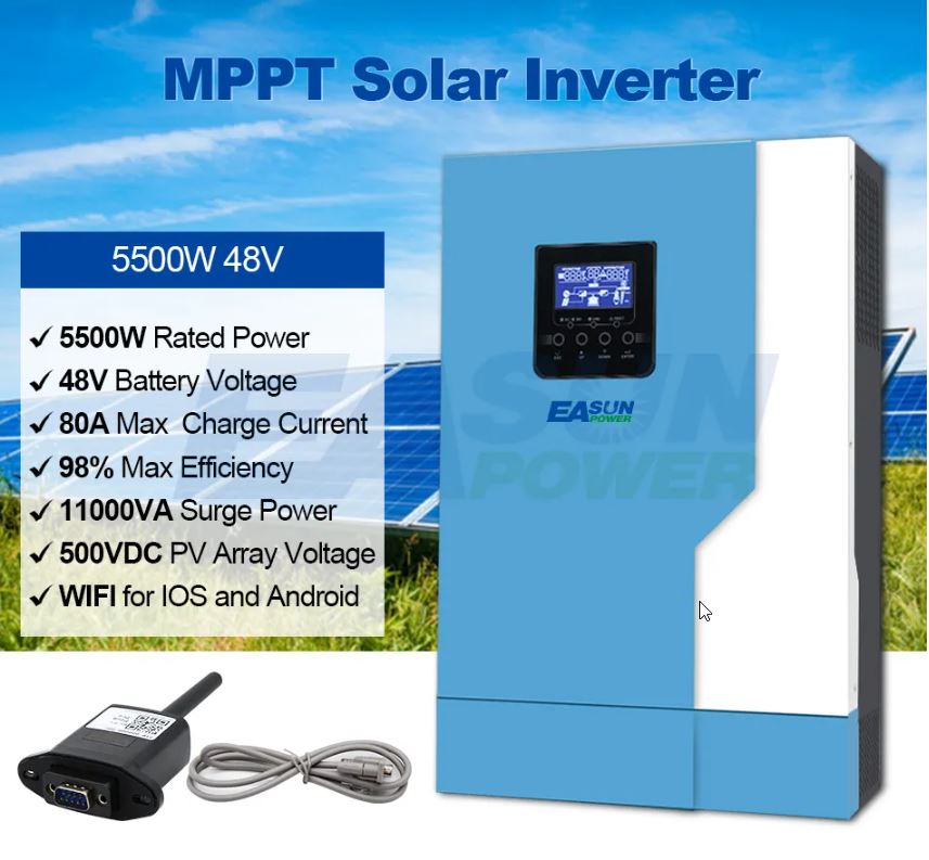 EASun Power Hybrid UPS Solarni 48V 5.5kVA WiFi