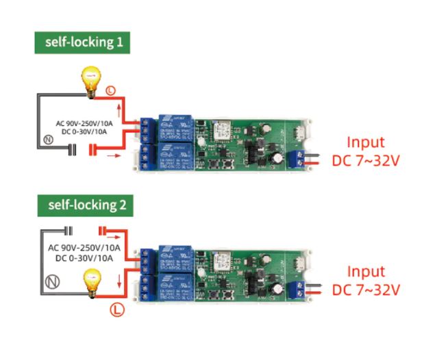 Wifi Smart Motor Stikalo DC7-32V 2CH RF433