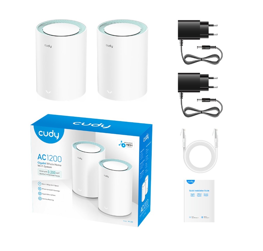 WiFi Cudy M1300 Mesh AC1200 Pack2