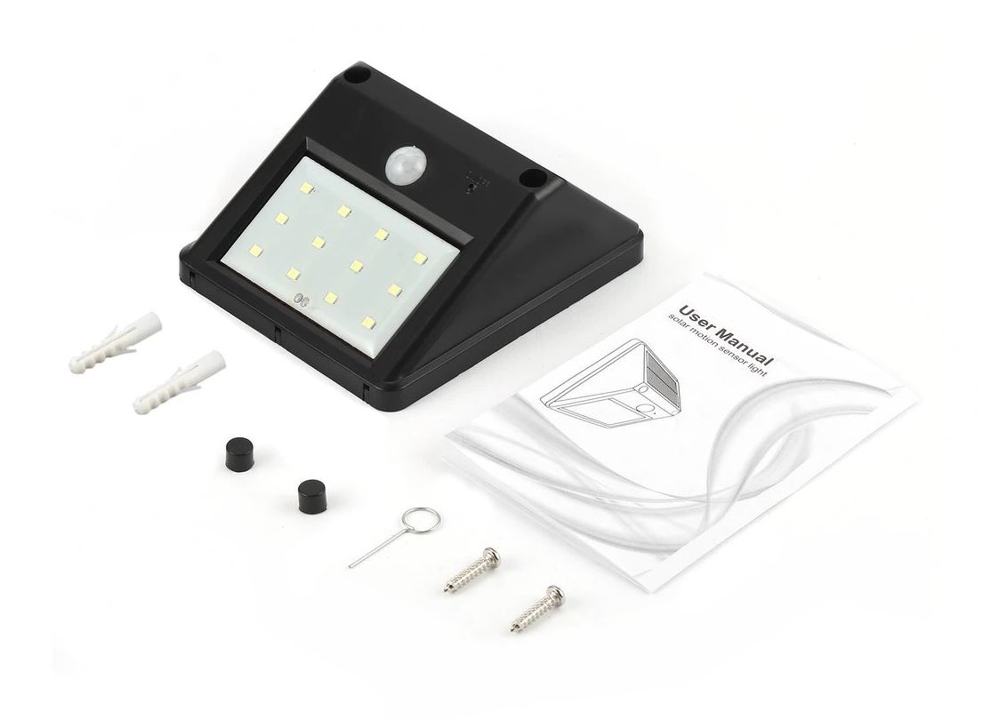 Solarna vrtna PIR lučka 12LED 2.2W