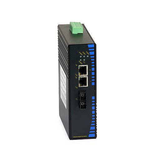 UPower Industri PoE Switch 312P 2xGE PoE 1xSC 1000M
