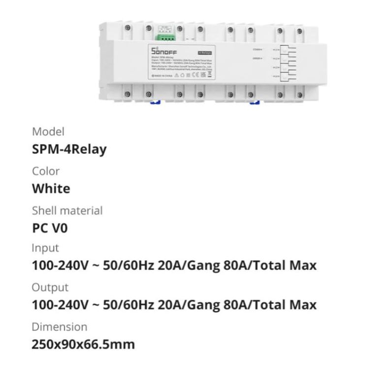 SonOff Smart Stackable Power Meter Main