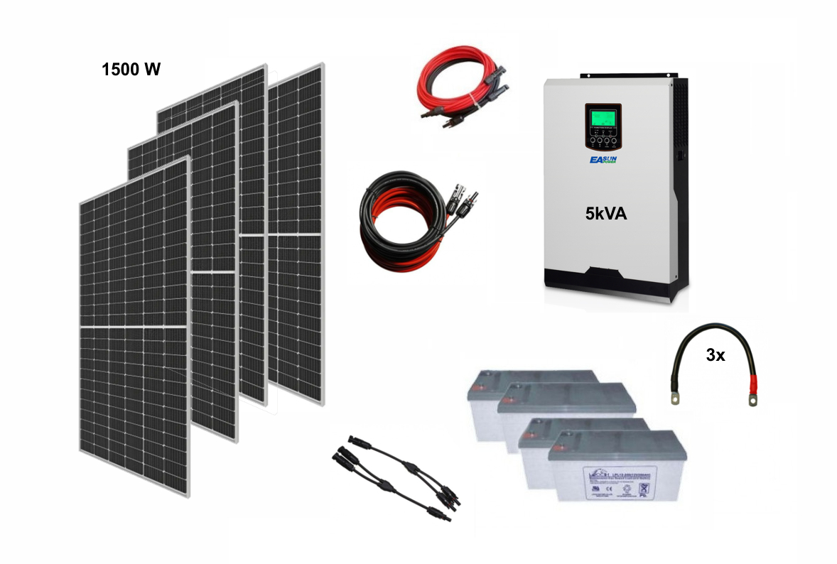 Solarni komplet vikend 48V - 1.5kW/4kW