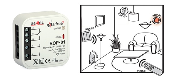 Krmilni rele CH1 extra free ROP-01
