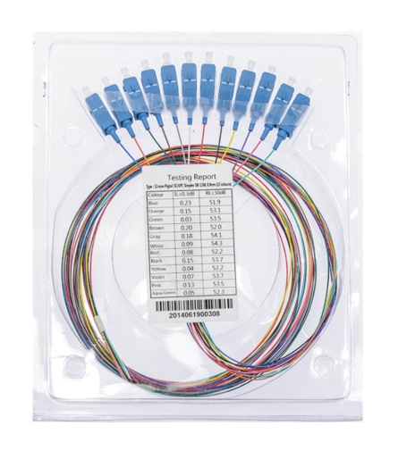 Pigtail 12x SC-U 0.9 SM G652D 1.5m