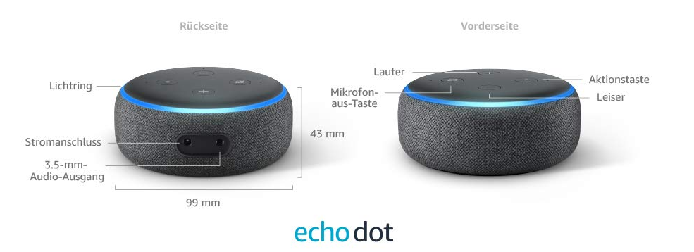 Smart zvočnik Amazon Alexa EchoDot 3.Gen