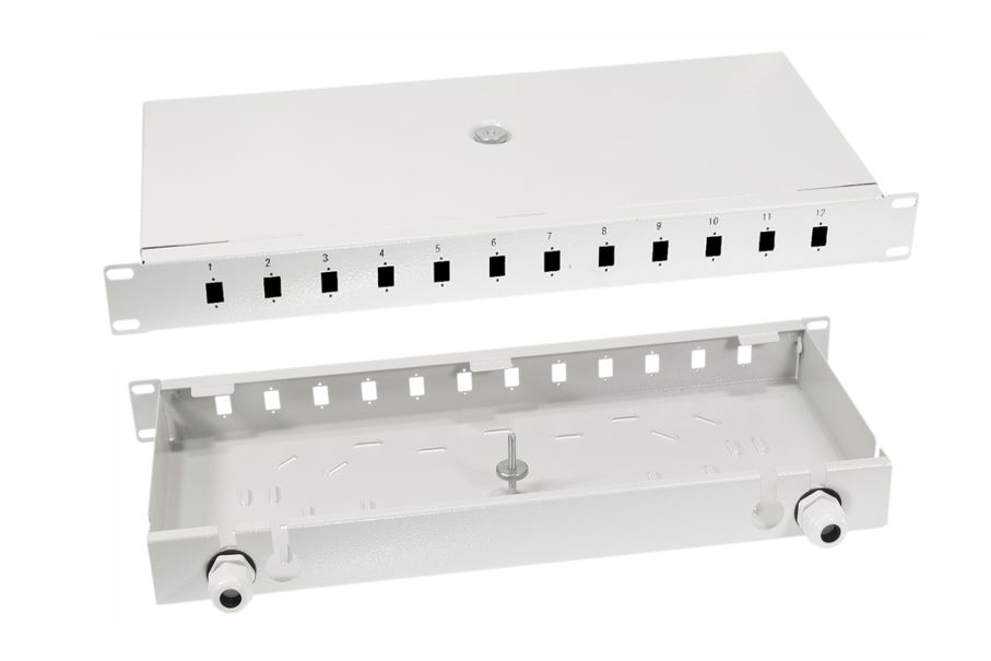 Optični fix patch panel 12x SC-S/LC-D