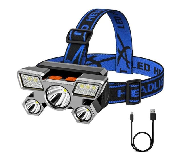 Naglavna baterijska svetilka USB