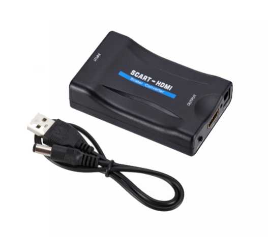 Adapter SCART na HDMI z USB DC5V