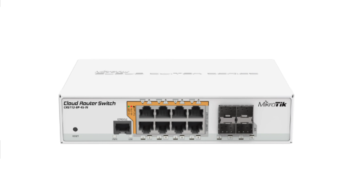 Mikrotik Router CRS112-8P-4S-IN PoE