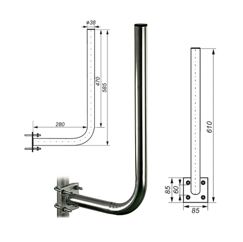 Zidni antenski nosilec ML30/60