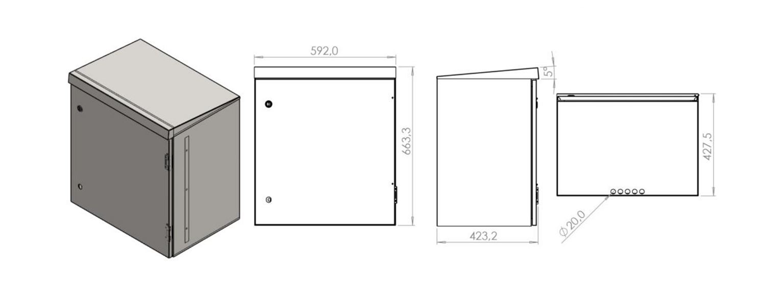 Zew Outdoor KO 12U 59x66x43