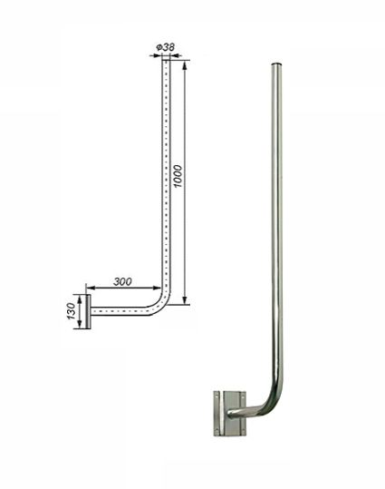 Zidni antenski nosilec L30/100-110