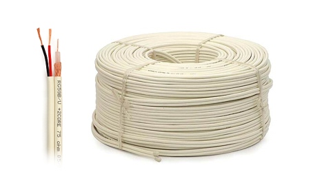 Kabel Koax CCTV YR59+2PW 100m