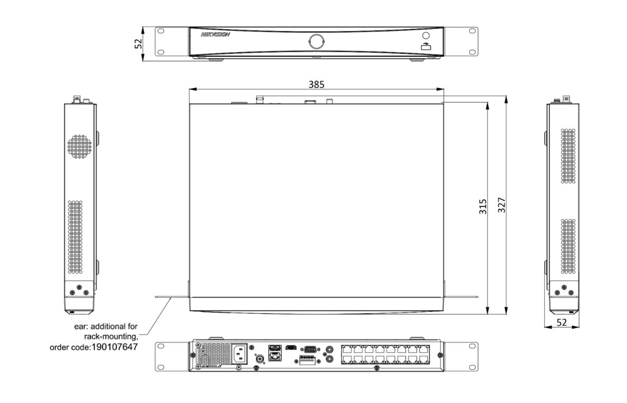 Hikvision NVR DS-7616NXI-I2/16P/SC 16CH 16xPoE Acusense