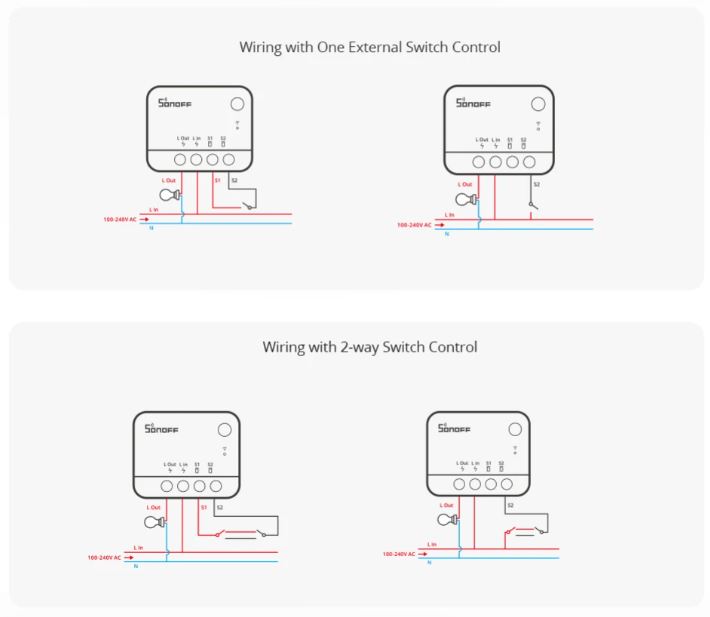 SonOff ZBMINIL2 Zigbee DIY Smart Switch Module
