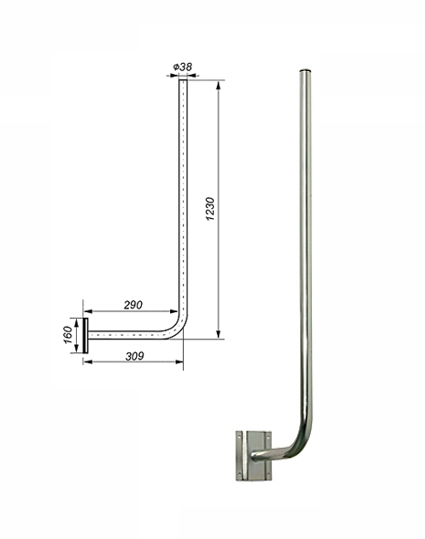Zidni antenski nosilec L30/120