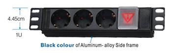Power delilnik 10" 3x 230V 1U