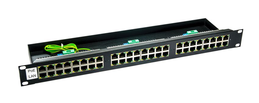 Rack 19" NetProtect z PoE 24P 1U