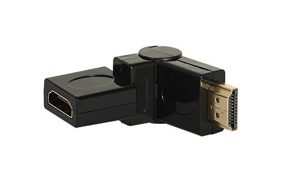 Adapter HDMI kotni Male-FeMale 180°