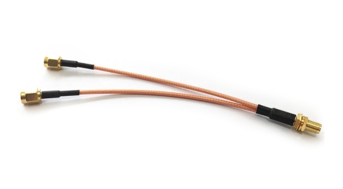 Spliter SMA FeMale na 2x SMA Male