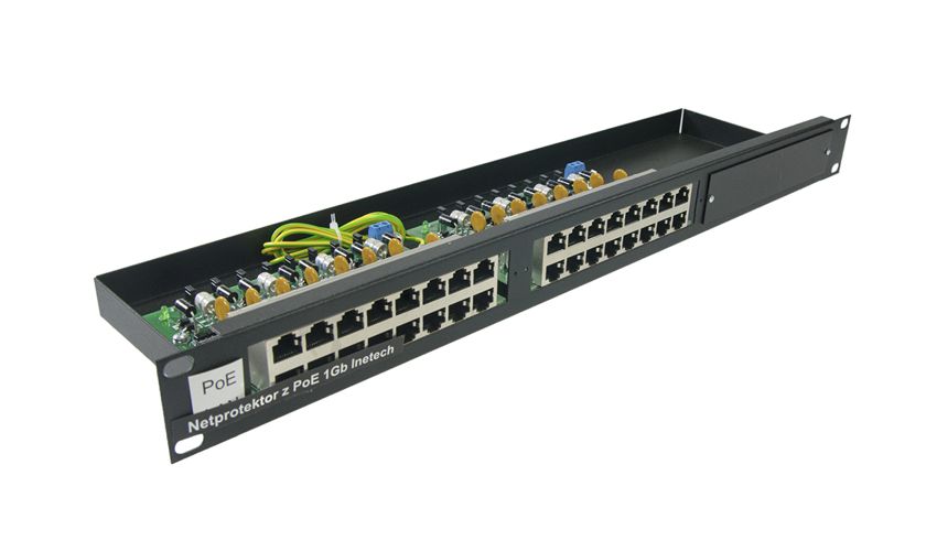 Rack 19" NetProtect z PoE 16G 1U