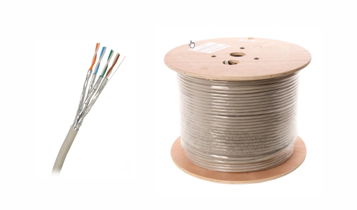 Kabel Grey STP SXKD Cat6a - 500m