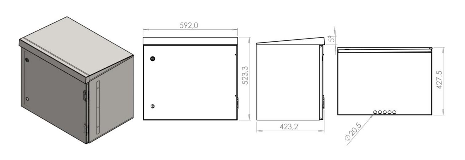 Zew Outdoor KO 9U 59x52x43