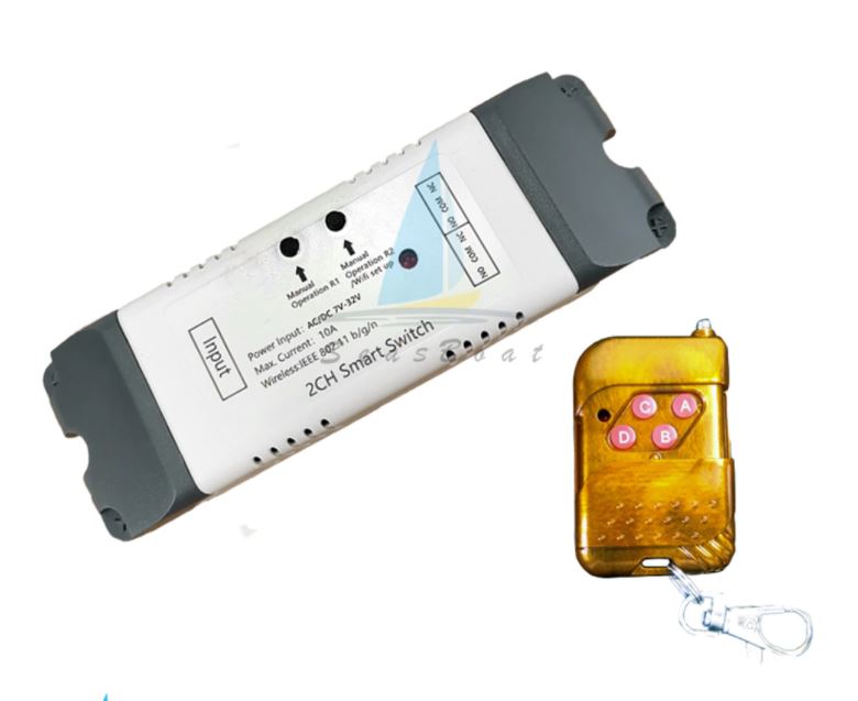 Wifi Smart Motor Stikalo DC7-32V 2CH RF433