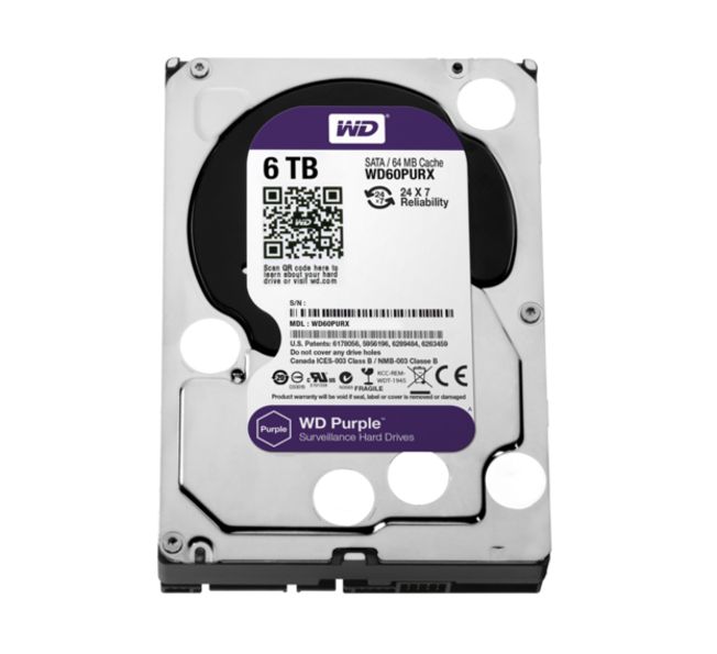 WD Caviar PURPLE WD60PURX 6TB SATA 64MB
