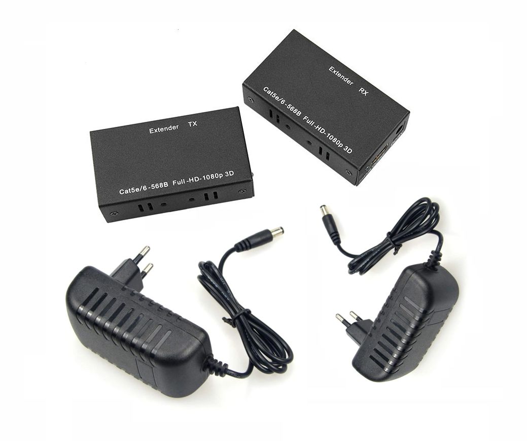Pretvornik HDMI Tx/Rx preko Cat6 3D HDTV