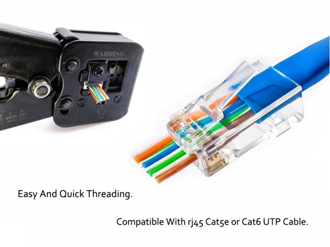 Konektor skozni UTP Cat.5E RJ45 10x 8PIN