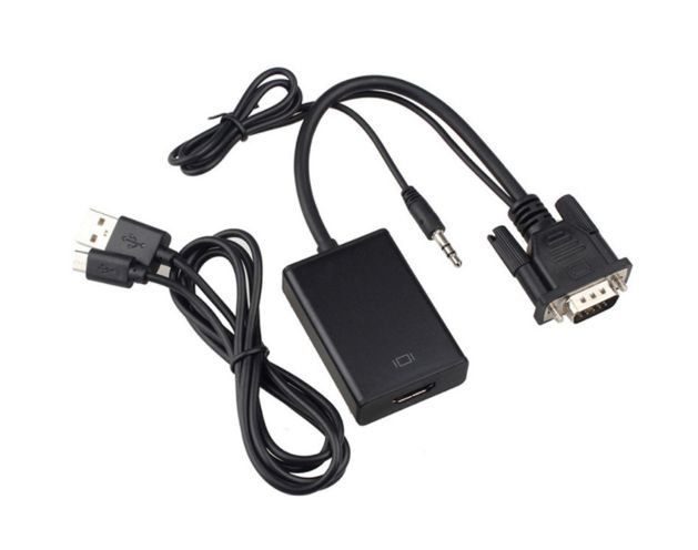 Adapter VGA kabel 25cm HDMI-AV-USB HD