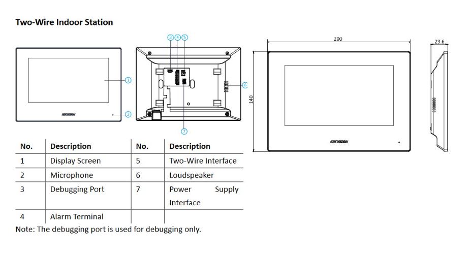 Hikvision Wire2 Domofon Kit KIS701P EU BV