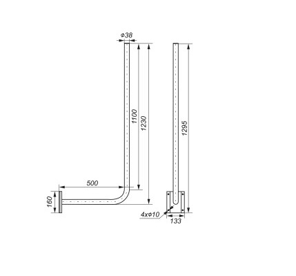 Zidni antenski nosilec L50/120
