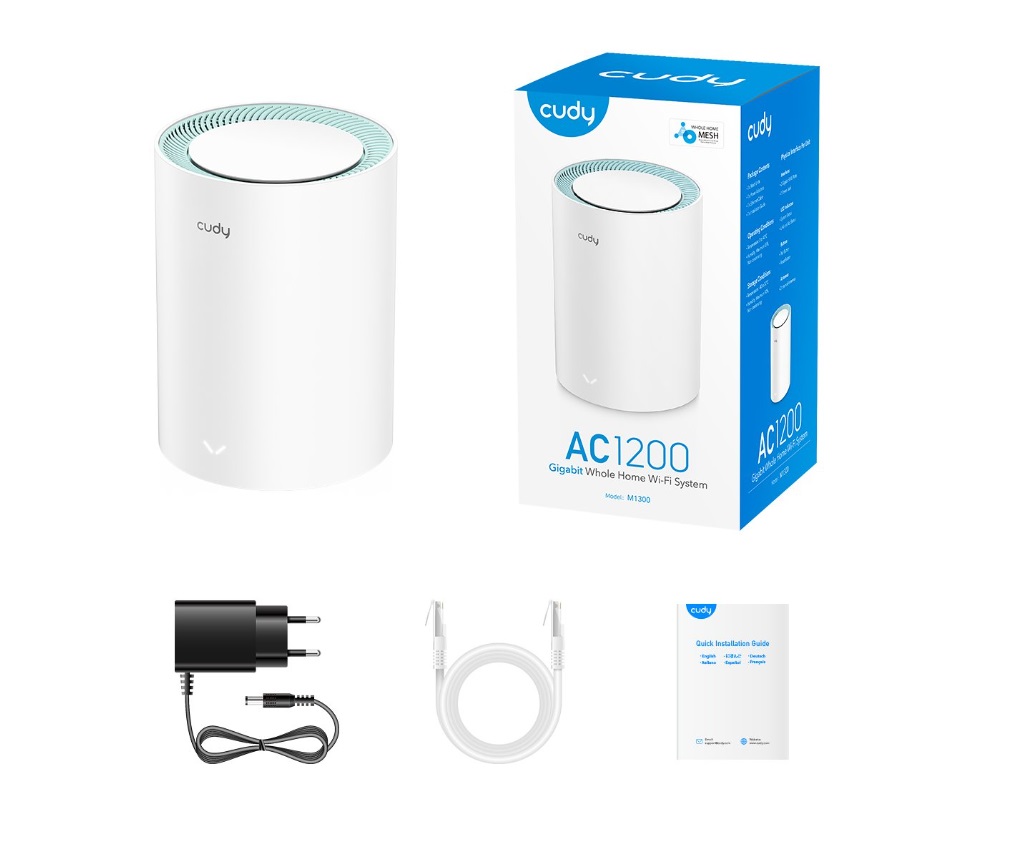 WiFi Cudy M1300 Mesh  AC1200 Pack1