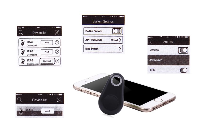 Pametni obesek Tracker Bluetooth