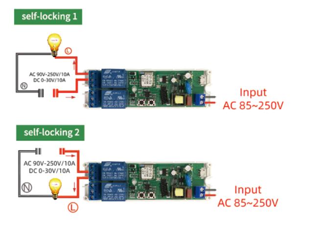 Wifi Smart Motor Stikalo AC85-250V 2CH RF433