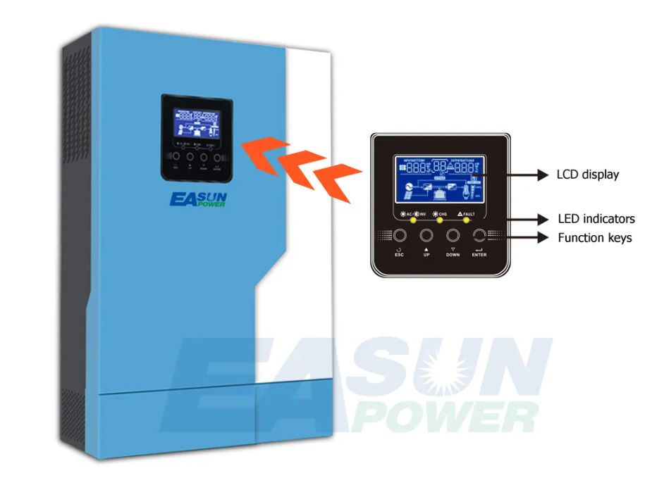 EASun Power Hybrid UPS Solarni 48V 5.5kVA WiFi