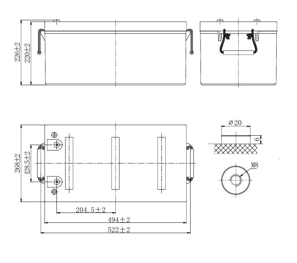 ACC Leoch Svinec AGM PB 12V/280AH