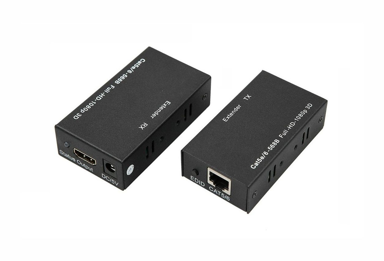 Pretvornik HDMI Tx/Rx preko Cat6 3D HDTV