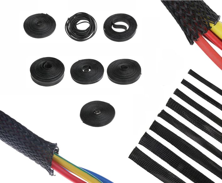 Kabelska PET zaščitna pletenica 8mm 1M