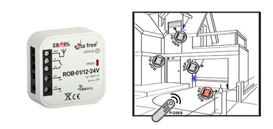 Krmilni rele extra free ROB-01 12-24V
