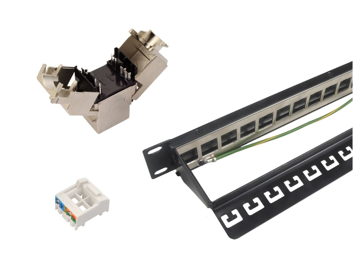 Solarix Patch z 24x SXKJ-6a-STP-BK-SA
