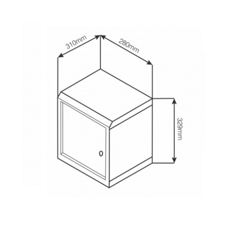 Omrežna Omara 10" 6U 31x28x33 Black