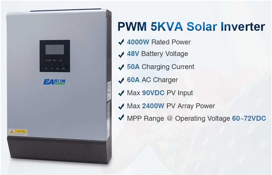 EASun Power Hybrid UPS Solarni 48V 5kVA